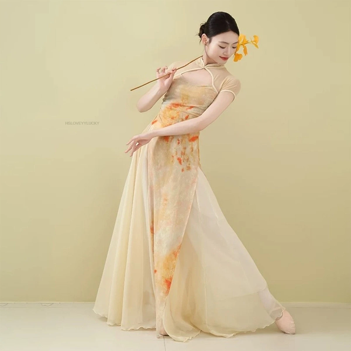classical-dance-costume-classical-dance-practice-summer-dance-clothing-full-set-ancient-style-new-chinese-women-dance-qipao