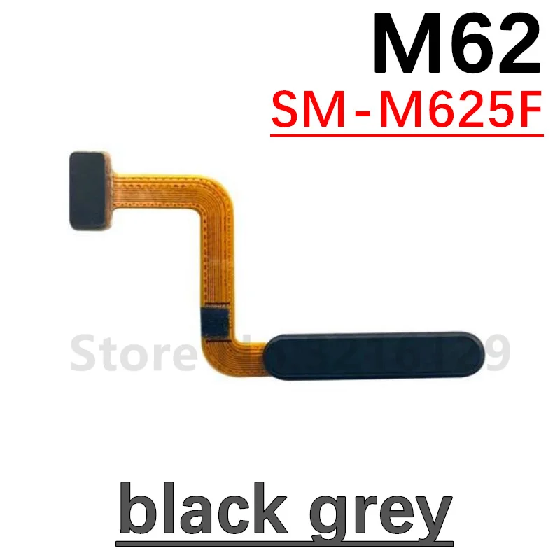 Power Home Button Menu Return Key Fingerprint Touch ID Recognition Sensor Flex Cable per Samsung M51 M52 M53 M54 M62 5G