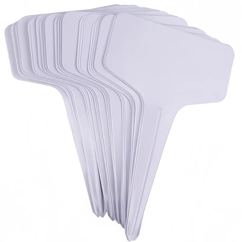 32 pcs T-Shape Plant Markers, Smooth Writable Surface for Outdoor Garden Marking, Multipurpose, Versatile
