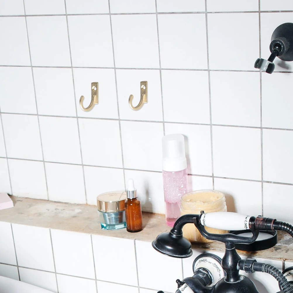 

20Pcs Wall Hooks Metal Coat Hooks Zinc Alloy Durable Simple Design for Bathroom Kitchen Cabinet Organizer Wall Hanger