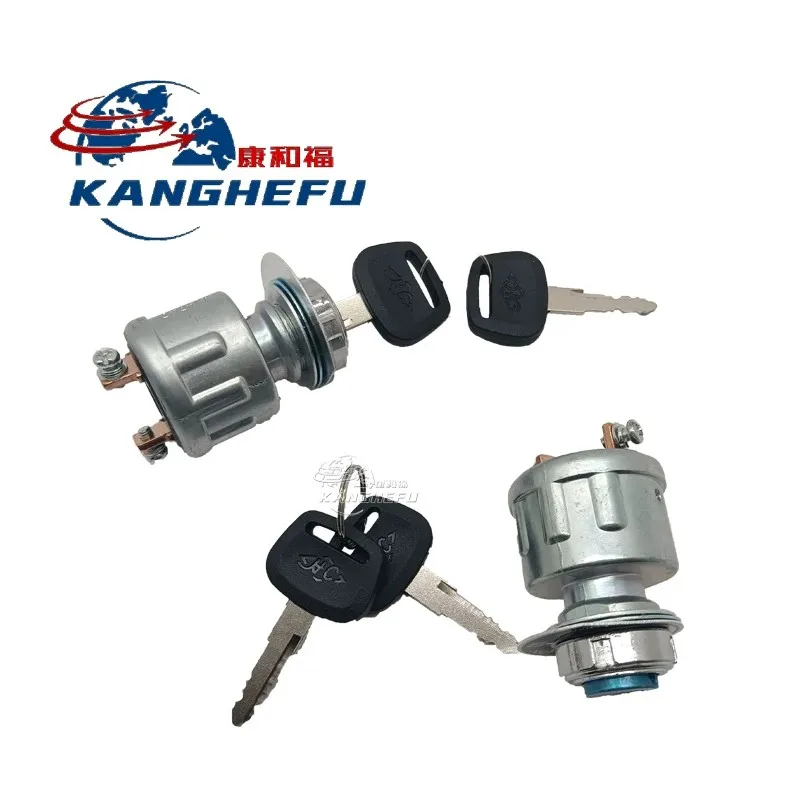 Hangzhou Forklift JK404C Ignition Switch Accessories Lock Cylinder Key Start Power Starter Switch Hangcha 1-3 Ton