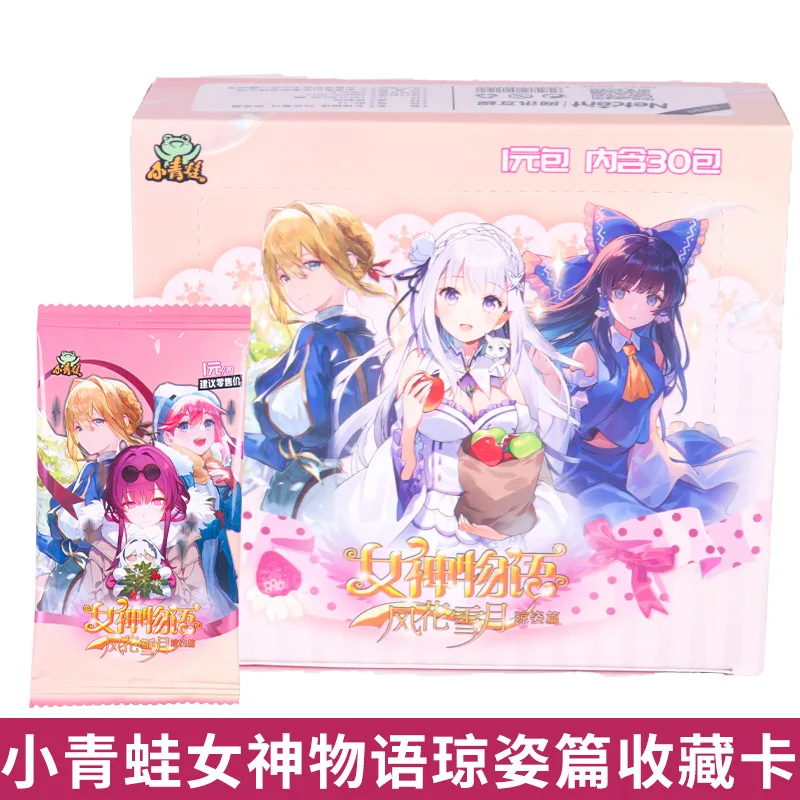 150pcs 30 Bags Goddess Story Game Collection Card Wind Flower Snow and Moon the Noble Beauty Anime Comic  Collectible Toys Gift