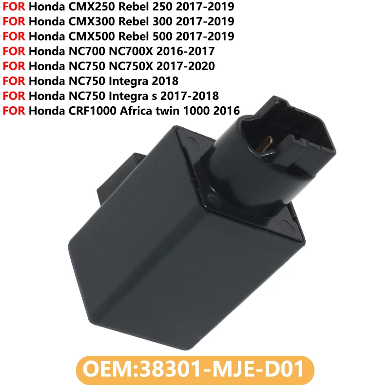 

Fit for Honda CB500F CB500X CB650 CBR500 CBR650 CMX250 CMX300 CMX500 NC700 CRF1000 Rebel Integra LED Turn Signal Indicator Relay