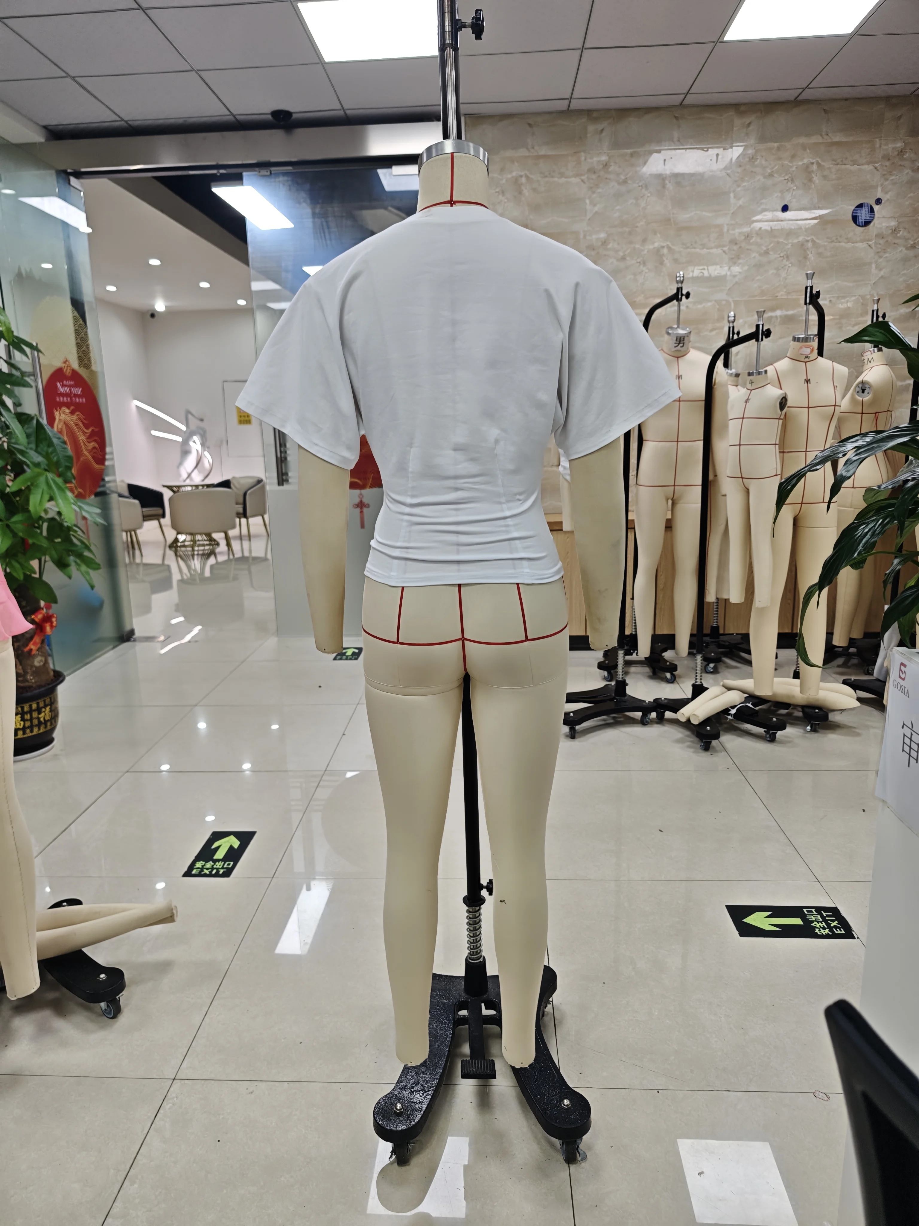 Women Summer T-shirt Slim Fit Solid Ruched Short Sleeve Round Neck Tops for Daily Office Party