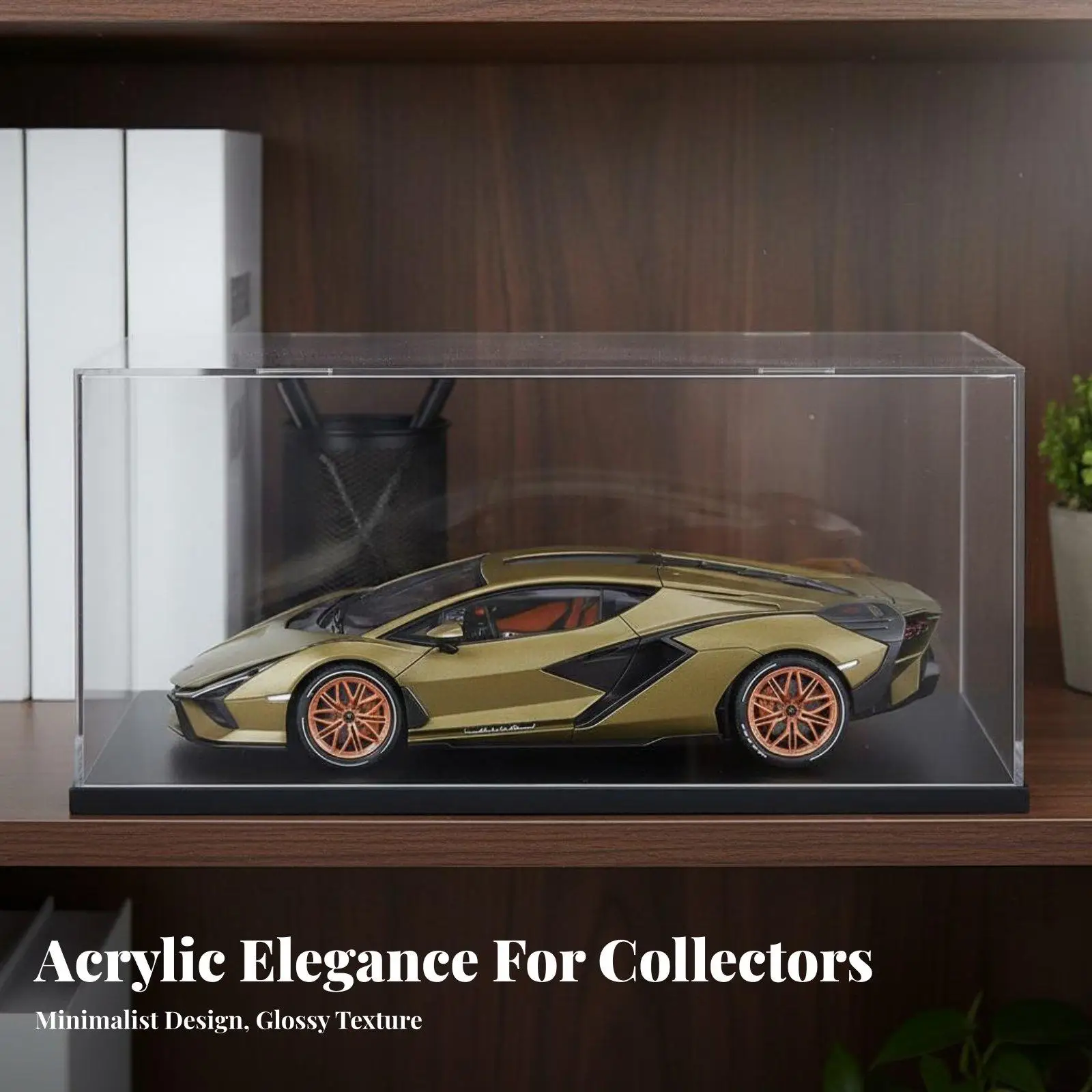 Clear Acrylic Showcase for Diecast Car Models 1 18 Dust Cover Display Box Scratch Resistant Protection for Action Figures