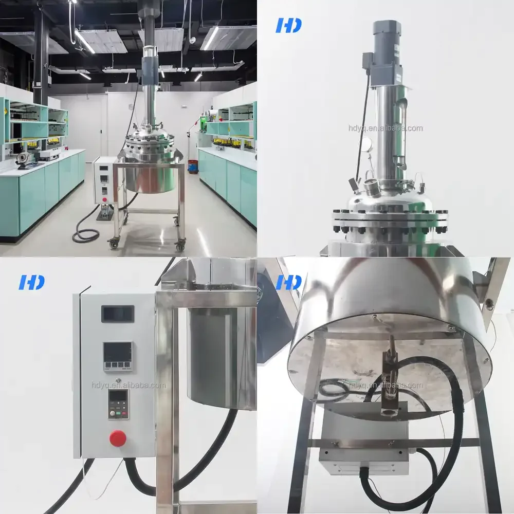 Customizable 20L Electric Heating Stainless Steel Batch Reactor High Temperature High Pressure Biochemical Reaction Kettle