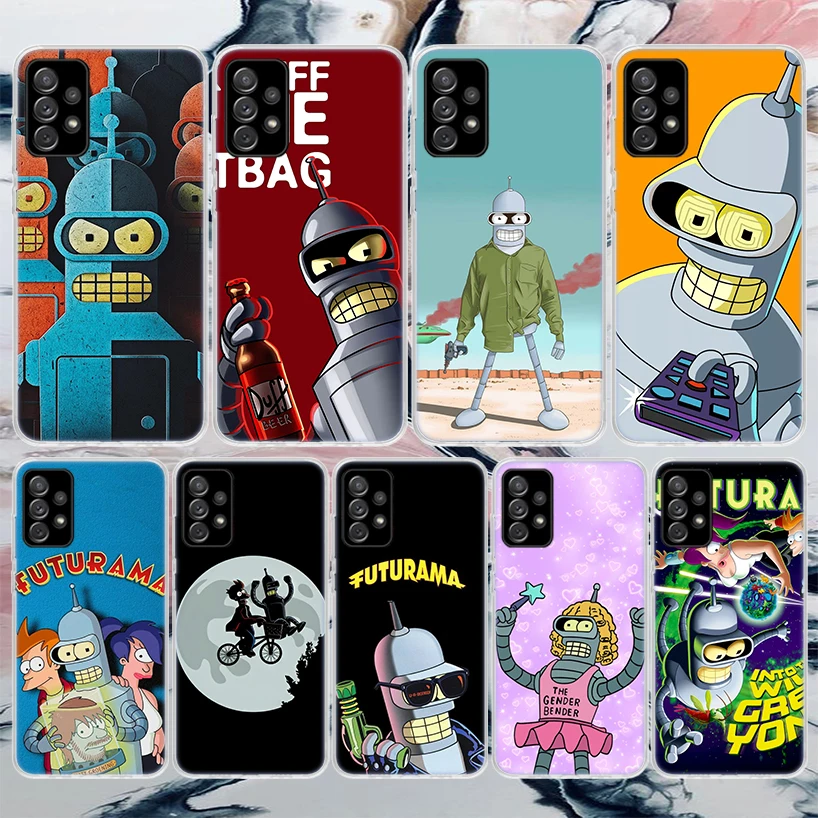 Cartoon F-Futuramas Soft Phone Case For Samsung Galaxy A14 A13 A12 A15 A54 A53 A52 A55 A34 A33 A32 A35 A24 A23 A22 A25 A04S A03S