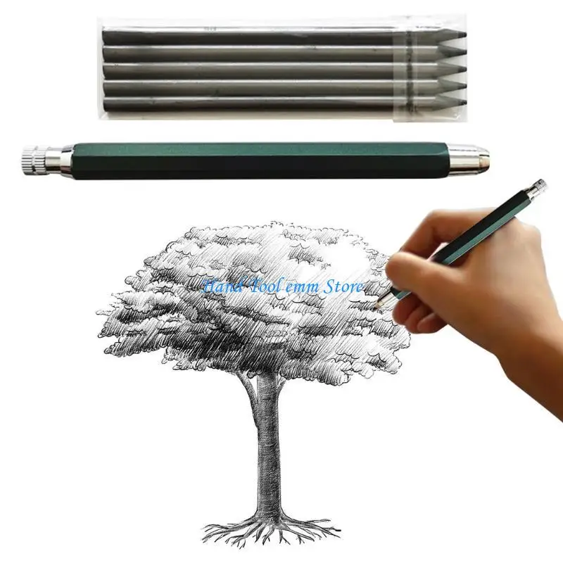 

H37F 1 Set Drawing Sketch Automatic Pencil Set Pencil for Mechanical Pencil Sketch Drawing Pencil Artist Art Supplies
