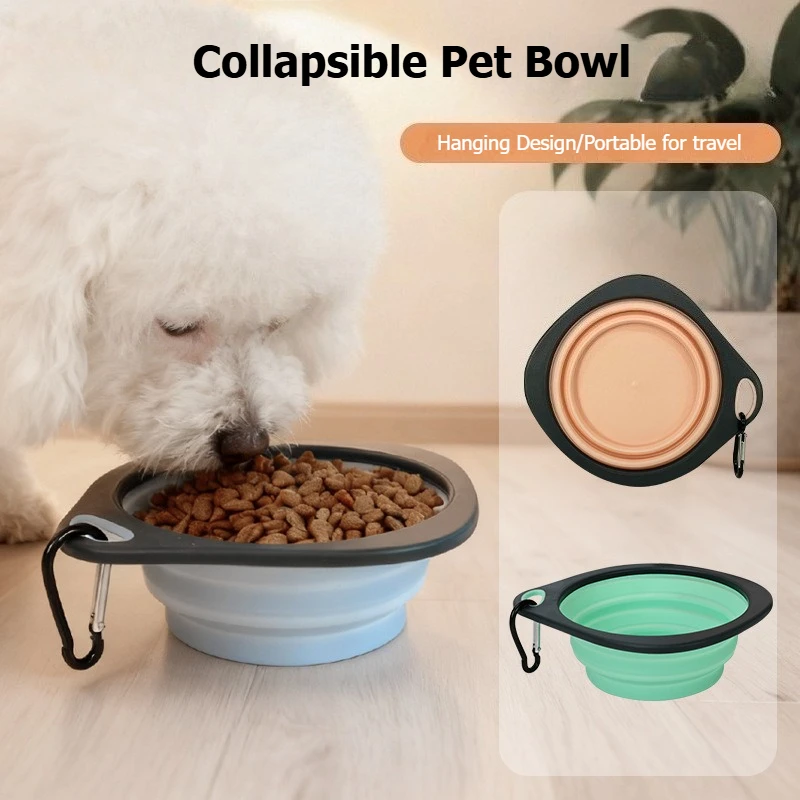 

280ml Durable Silicone Collapsible Pet Bowl Portable Dog Cat Feeding Water Dish for Travel Walking Pet Supplies