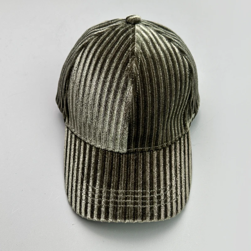 New Corduroy Vertical Stripes Baseball Hats Autumn and Winter Warm Men Women Fashion Outdoor Versatile Sunscreen Snapback Caps