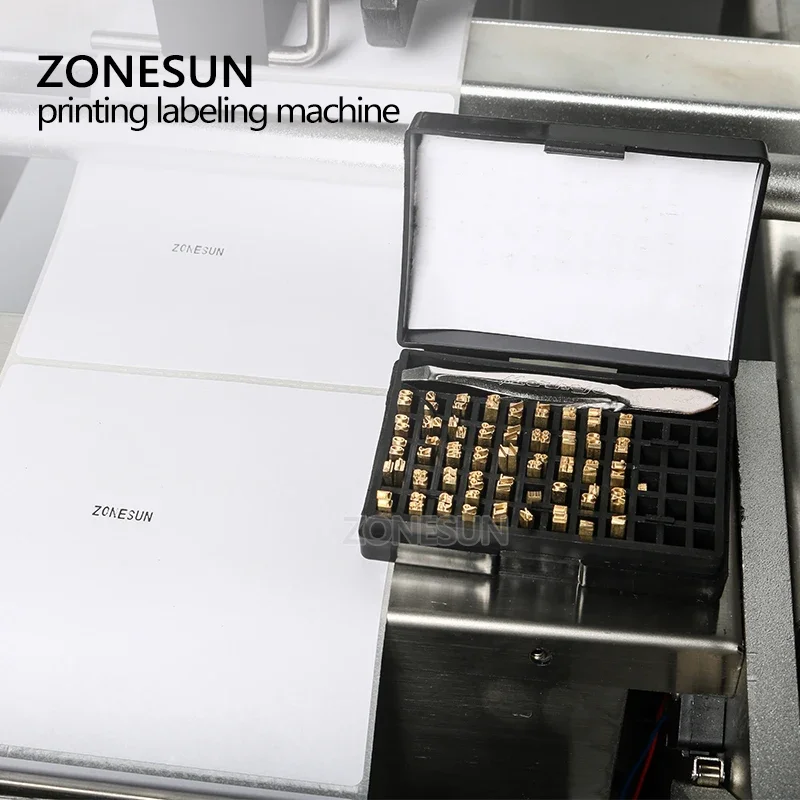 ZONESUN Semi Automatic Label Applicator Labeling Machine With Date Code Printer Alcohol Bottle Labeller LT-50D Sticker Machine