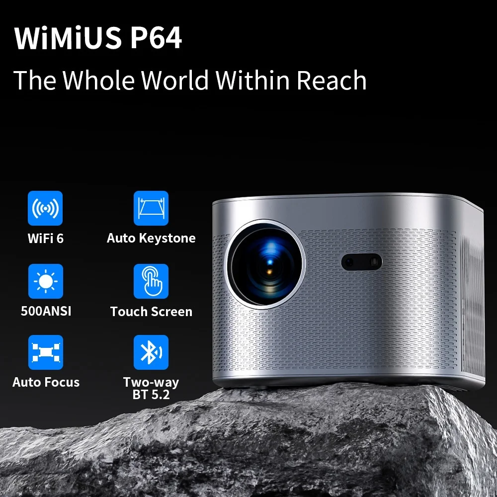 Proyector doméstico Android 11, alta definición, 4K, 2G, 5G, banda Dual, totalmente sellado, LED, suministro transfronterizo de comercio exterior