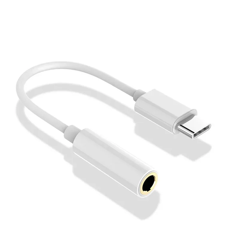 USB Type C To 3.5mm Aux Adapter Type-c To 3.5mm Audio Cable Jack Audio Cable Earphone Cable Android Universal Conversion Line