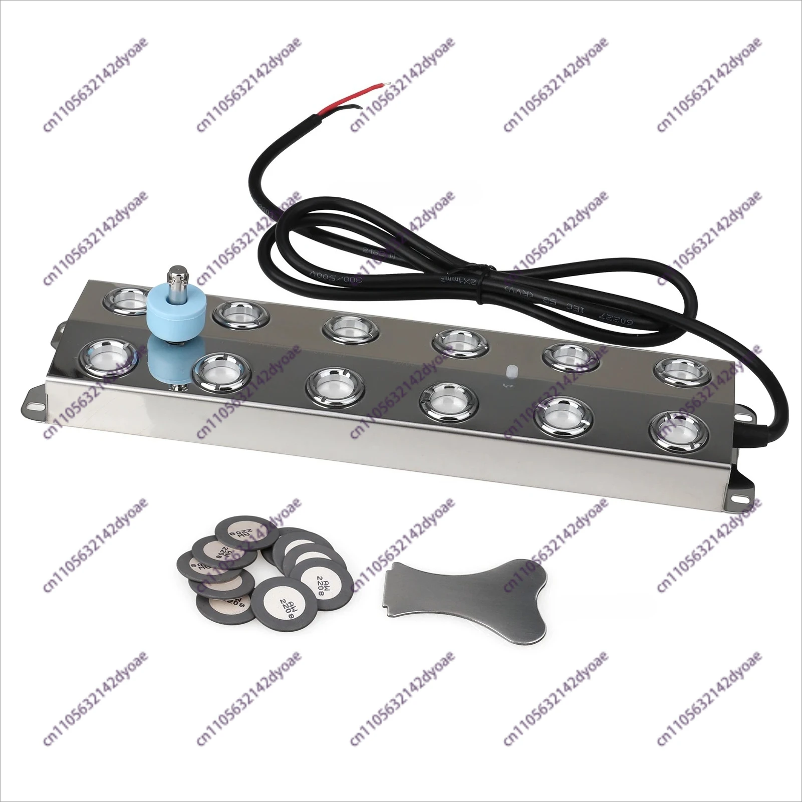 12-Hole Ultrasonic Mist Maker – Stainless Steel, Suitable for Hydroponics/Fountains/Ponds, Atomizer Humidifier