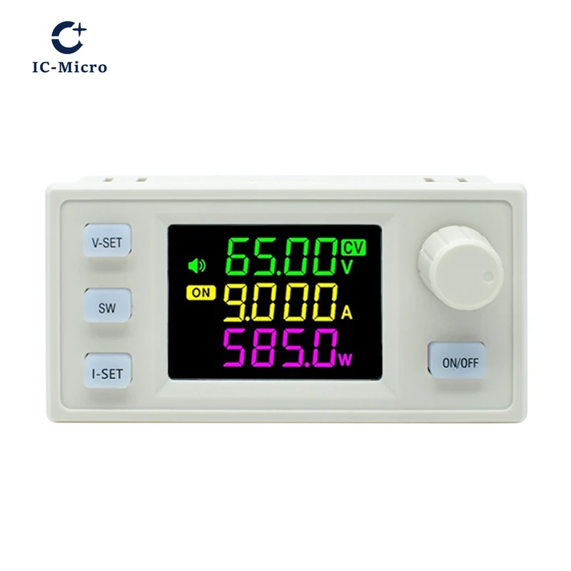 Nova fonte de alimentação dc ajustável xy6509x cnc tensão constante manutenção de corrente constante 65v 9a 585w módulo step-down