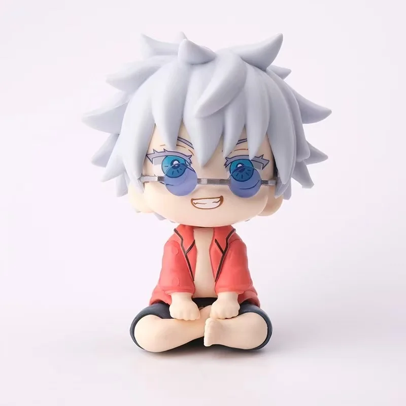 Anime Kawaii Fushiguro Ryomen Shukuna Speelgoed Wederzijdse hulp Jujutsu Lijn Mini Figuren Shimo naar Karu Zittende Figuur PVC Koc C Bodemtemperatuur Poppen