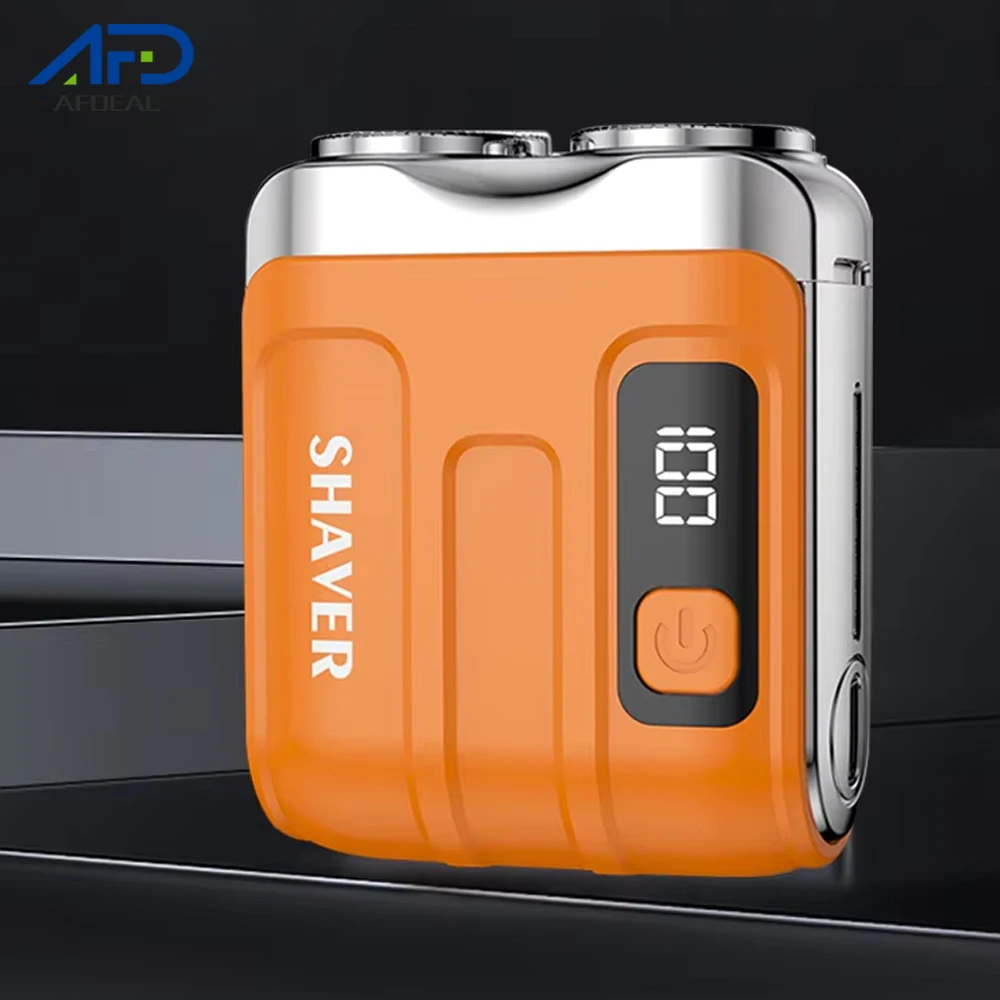 

Electric Shaver Man Household Car Shaver Digital Display Mini Dual Blade Rechargeable Razor Powerful Men's Gift Shaver