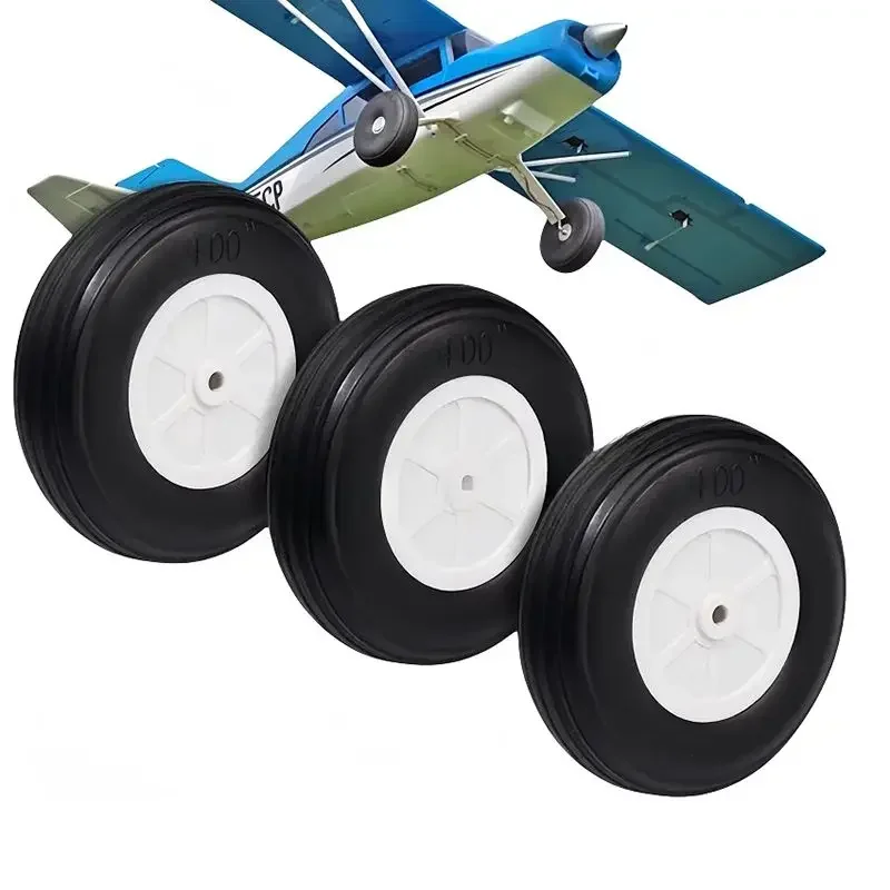 XAERO 25-125mm roues en polyuréthane pour avion RC train d'atterrissage Absorption des chocs fonction de direction pneus de remplacement durables