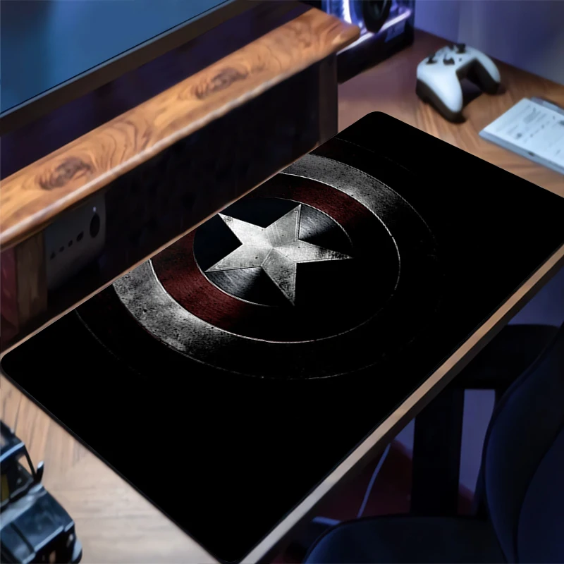 Mouse Pad M-marvel C-captain A-america Gaming New Mousepad MousePads Cool Table Keyboard Pad Non-Slip Soft Computer Desk Mat