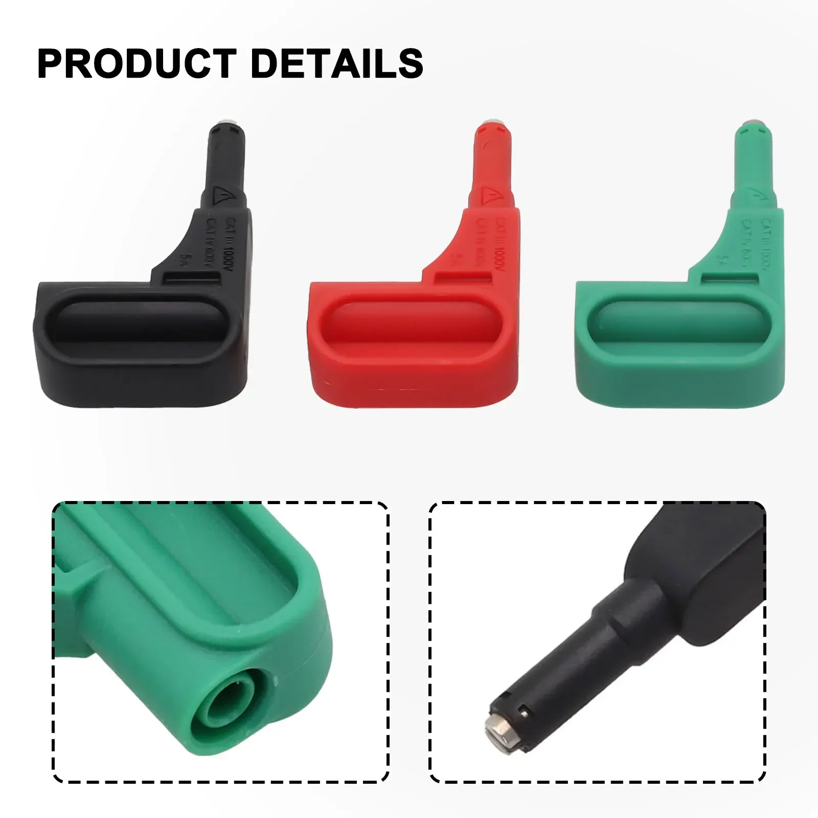 3pcs Multimeter Magnetic Tips 4mm Banana Plugs No Soldering Fast Magnet Probes Multimeter Leads Accessories Parts