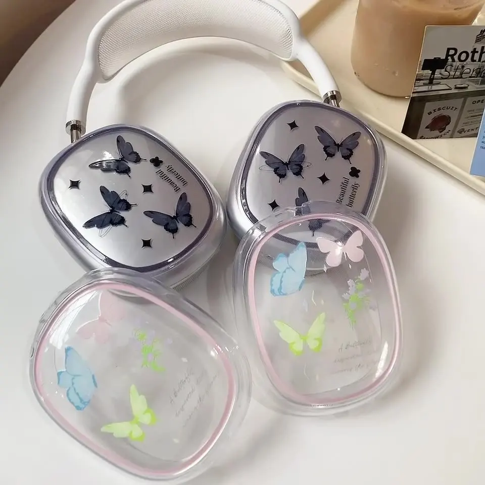 

Cartoon pattern For Apple Airpods Max Earphone Case Clear Soft Silicone Headphone For Airpods Max Protective Case Accessories