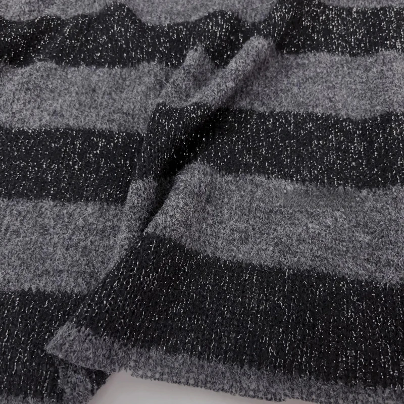 

Черная трикотажная ткань с горизонтальными полосами, мягкая, эластичная, для кардиганов, свитеров, дизайнерских изделий, ручной работы, шитья, DIY, домашнего декора, поделок, материал для рукоделия