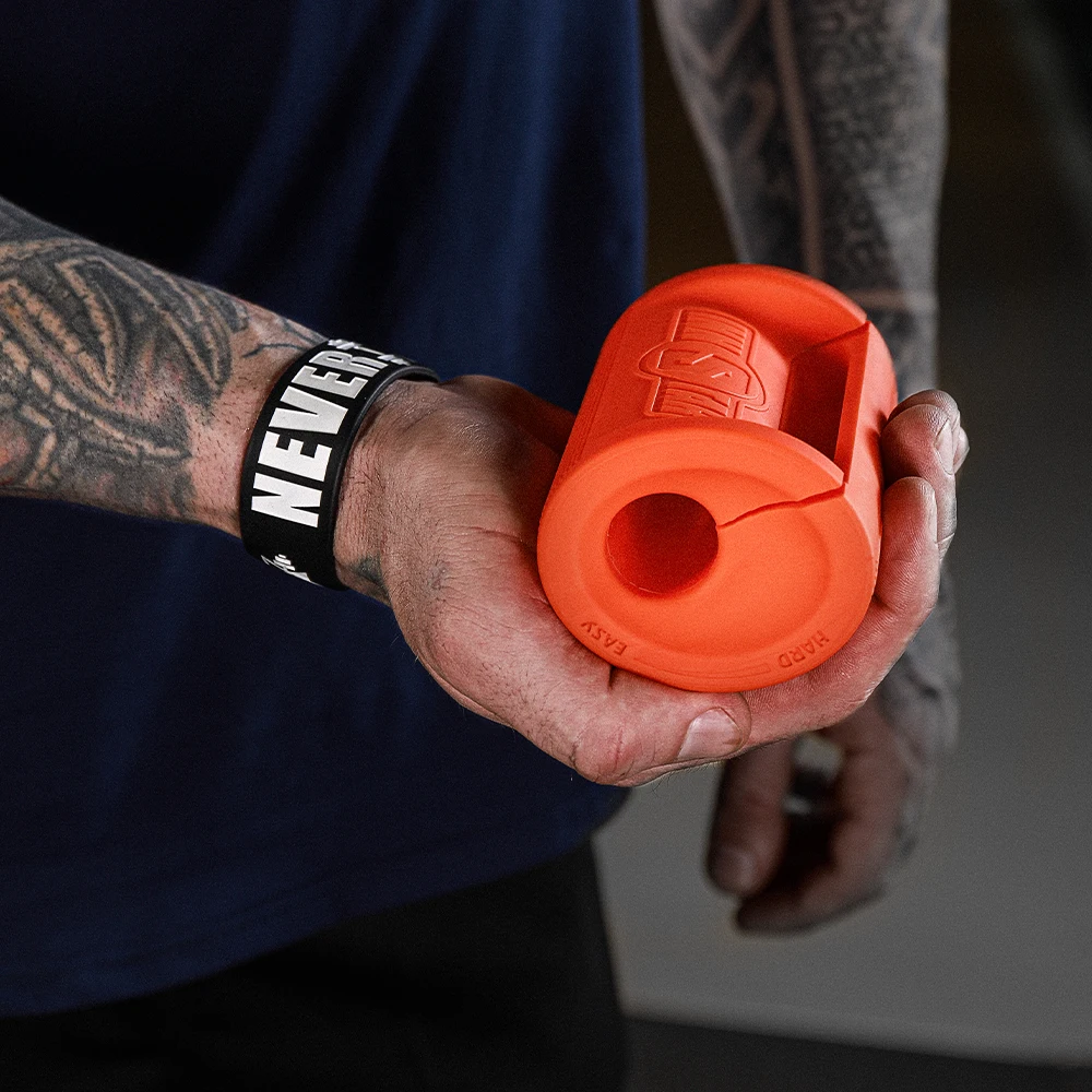 INNSTAR Oval Gripz GYM Bar Grips Simple Proven Way To Get Big Biceps Forearms Fast With Silicone Material Oval Eccentric Design