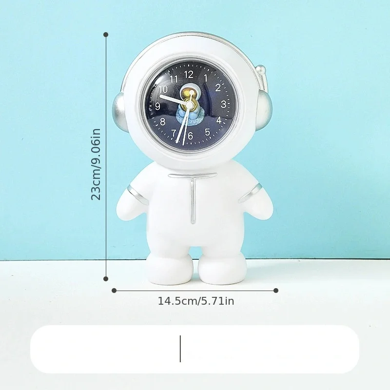 Creative Astronaut Clock Decoration Figure Statue Astronaut Money Can Desktop Decoration Shape Children\'s Gift Home Decoration