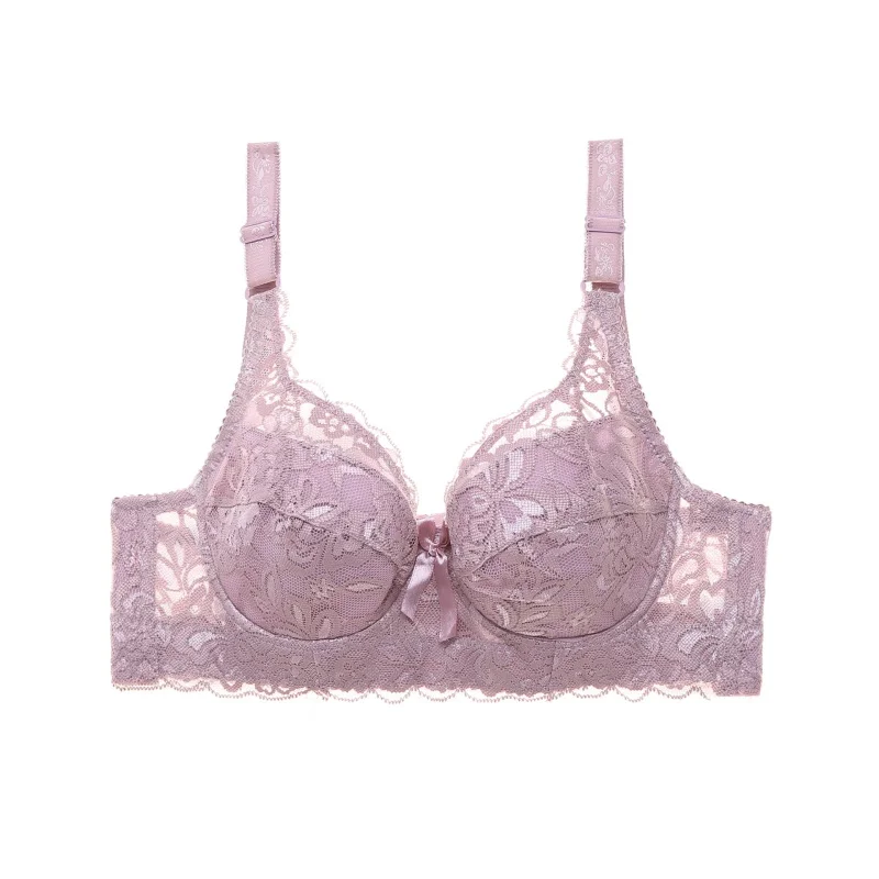 Plus Size Floral Lace Bra with Underwire