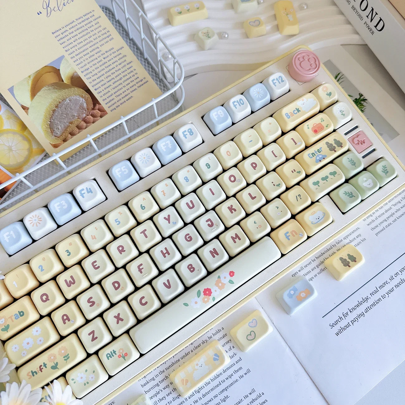 breeze-little-daisy-キーキャップ-breeze-niche-かわいい個性ユニバーサル-キーキャップ