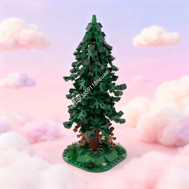 

Конструктор MOC Creator Expert: Коллекция растений и деревьев, высокая модель сосны, 427 деталей, архитектурные строительные блоки, рождественские подарки, игрушки, идея для самостоятельной сборки