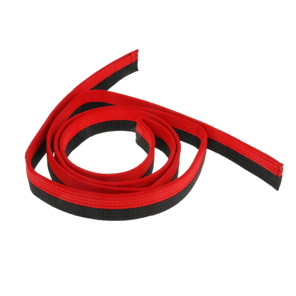 Taekwondo Colored Belt Polyester Cotton Training Belt Super Thickness Karate Judo Kendo Gear for Exam