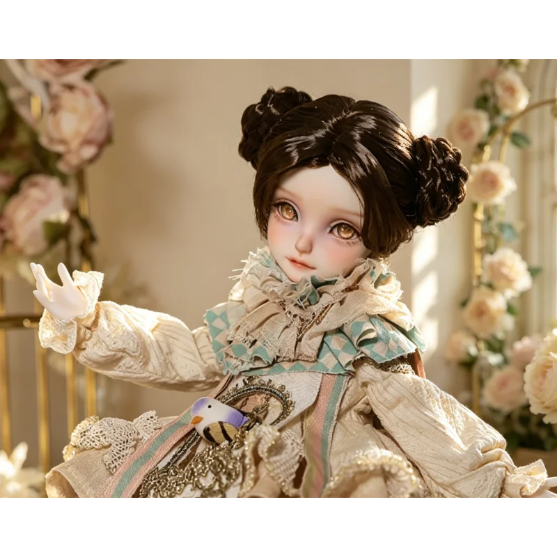 Original genuine 6-point BJD canary premium resin cage sparrow antique style clown doll resin humanoid doll