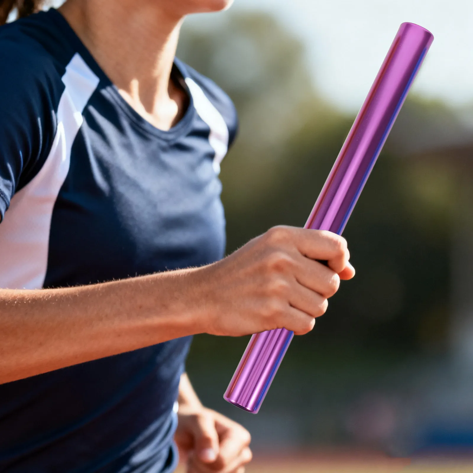 4個入り-レース用マルチカラーアルミ合金製レーシングスティック-トラックリレーや学校競技、スポーツグラウンドトレーニング用