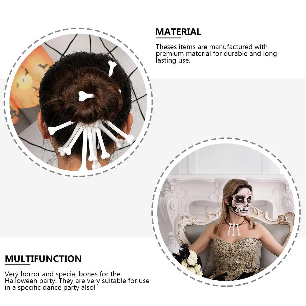 30 Pcs Party Supplies Small Bone Decorations Halloween Adornments Props Fake Prank Bones