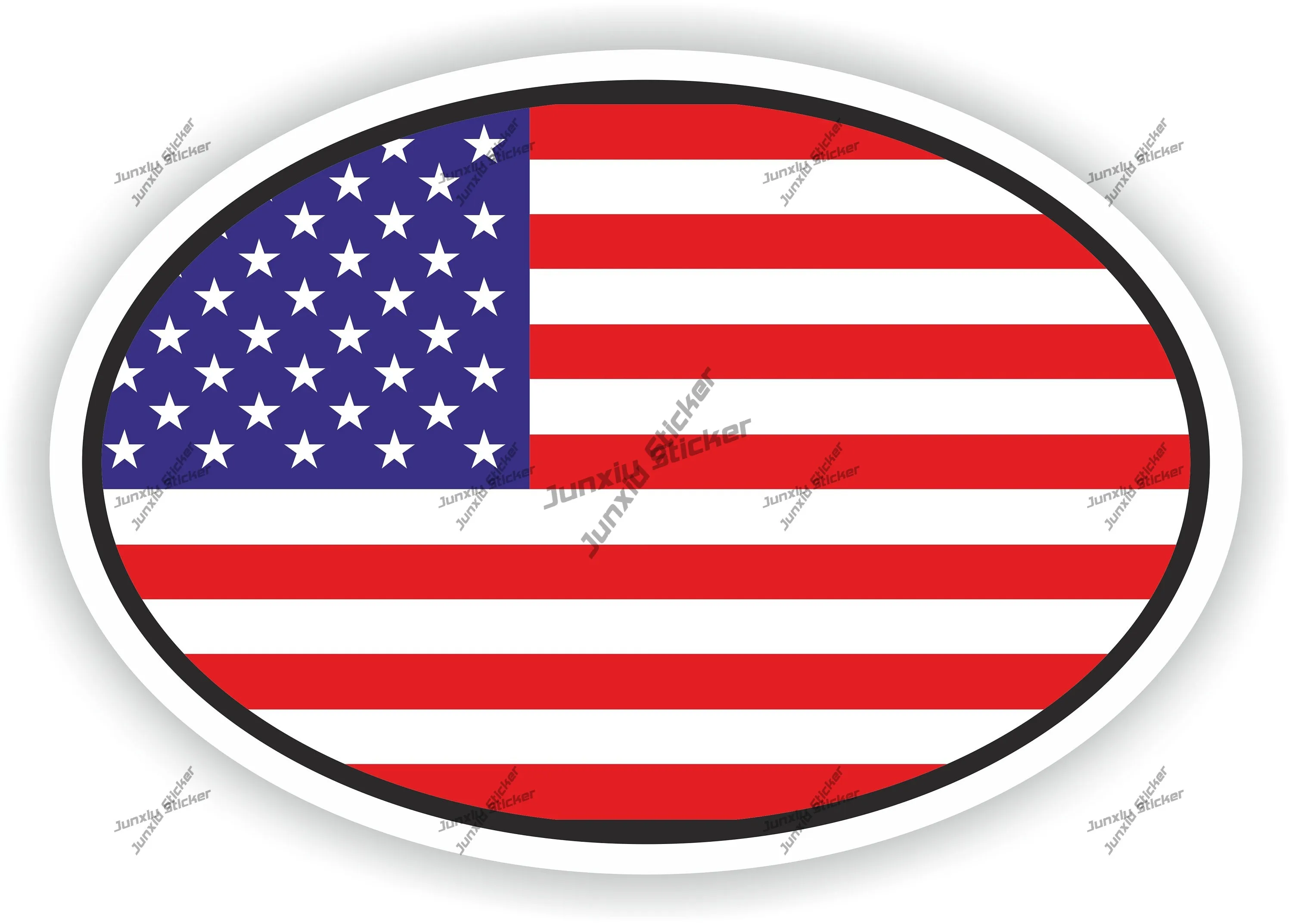 

United States Flag Usa Oval Sticker Pvc Boat Accessories Style For Car Stickers Design Funny Decals Decoration Accessory Cars