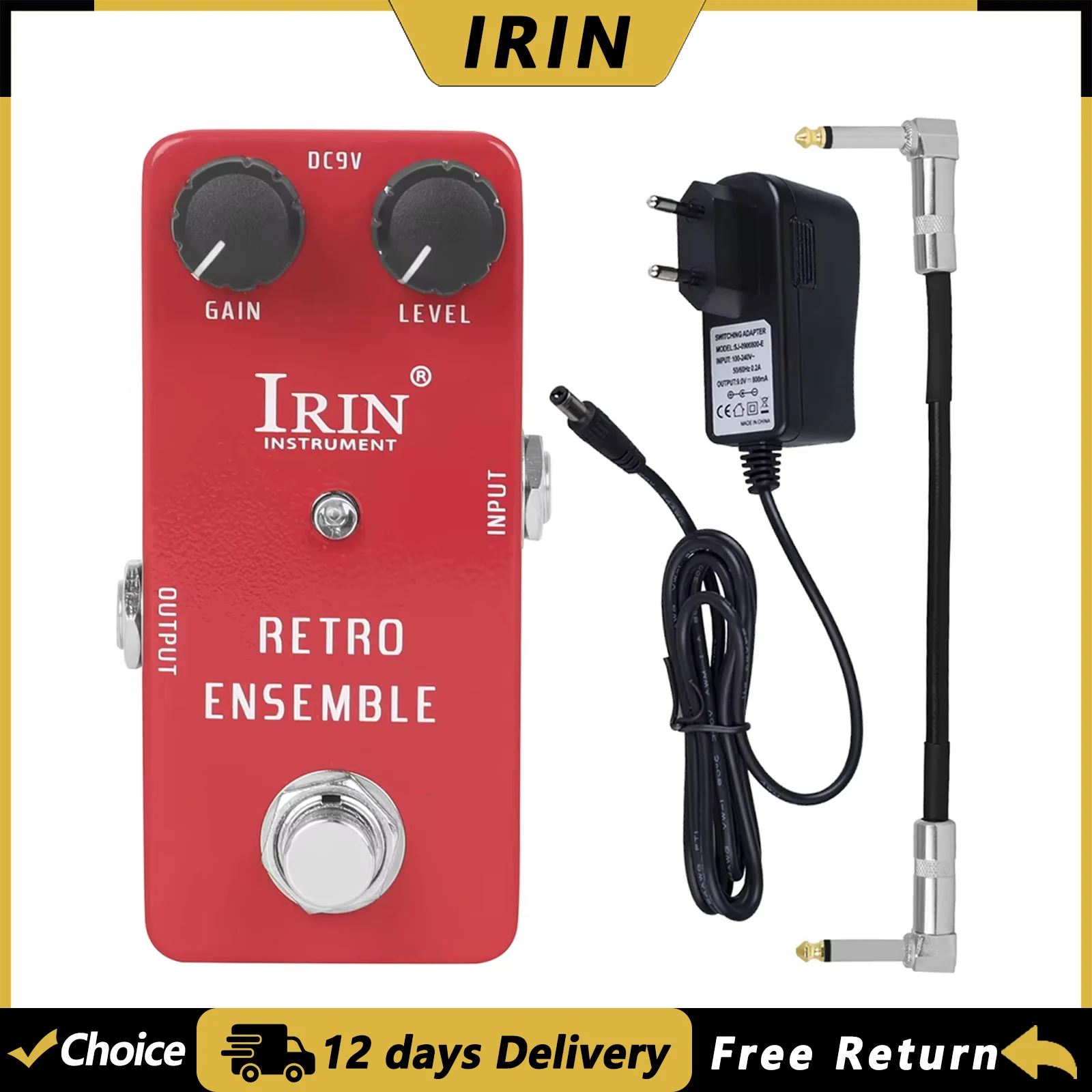 IRIN RS-05 Retro Guitar Ensemble Effect Pedal True Bypass Metal Guitar Effect Pedal Electric Guitar Accessories & Parts