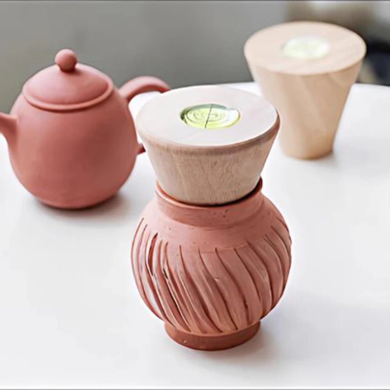 Wooden Pottery Tool, Spout and Lid Smoothing Trimmer, for Perfectly Shaped Mouth & Rim, Ceramic Clay Sculpting Tool