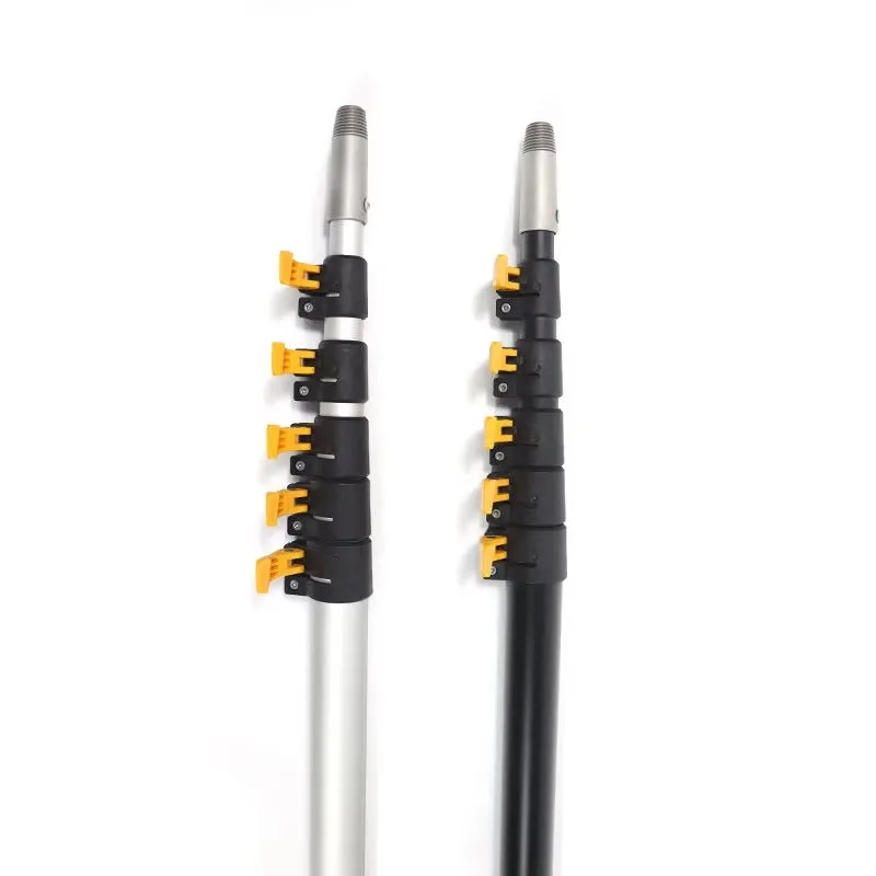 Telescopic Pole for Window Cleaning 10m 12m 15m Aluminum Extension Handle with Cleaning Brush Components Panel Cleaning Machine