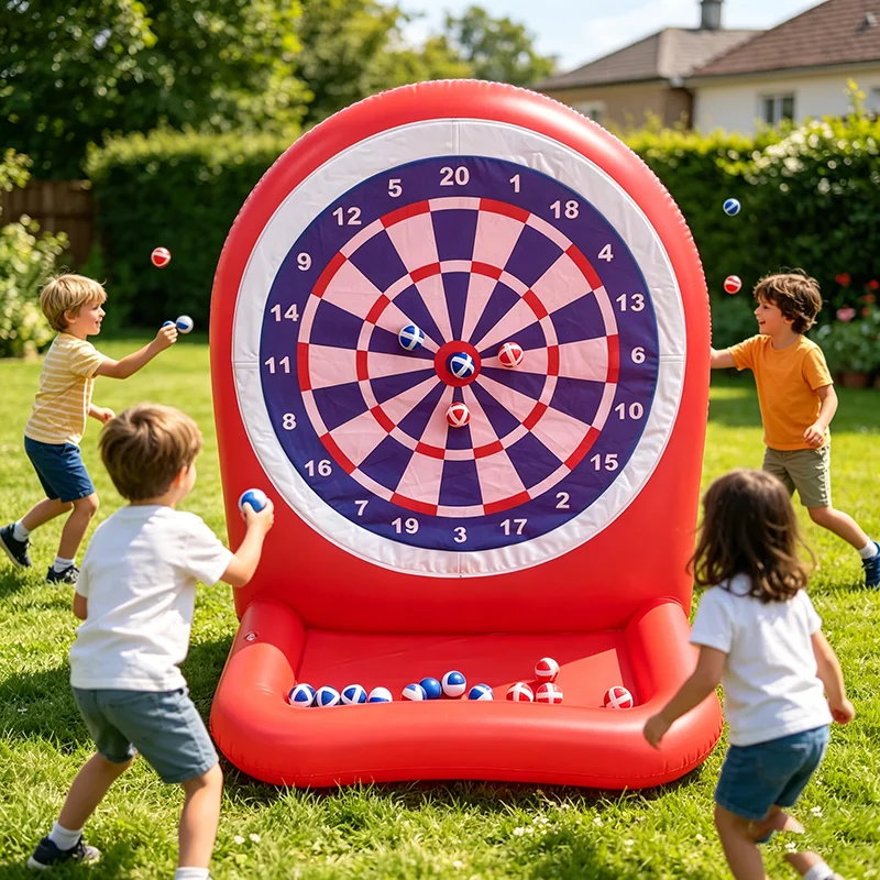 

Inflatable Dart Board Water Game, Pool Float, Beach and Outdoor Ball Toys, Summer Party Birthday Gift — Suitable for Ages 3 to 12, Unisex, Suitable for Teenagers, Adults, and Families
