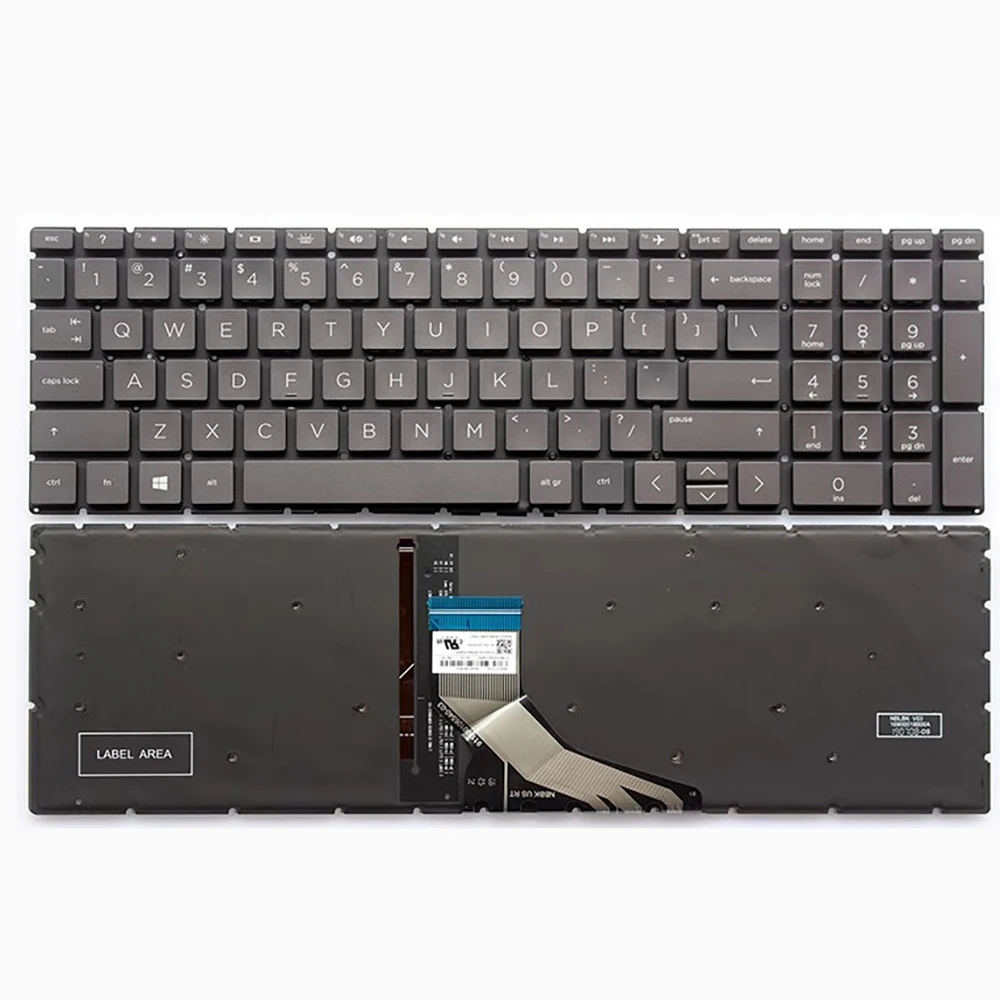 

New Keyboard with backlit for HP 15-DA 15-DB 15-DX 15-DS 15-CS Q229 TPN-C136 TPN-C135 TPN-C133 TPN-C139