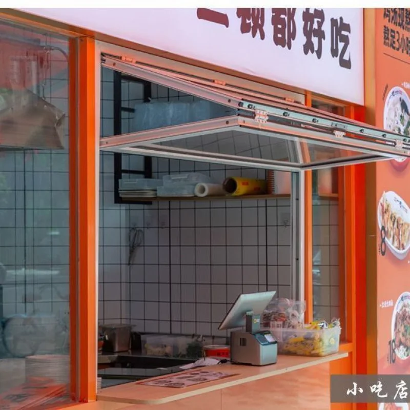 custom. [Recent Hot Sale] Custom Manual Up and Down Folding Window Aluminum Alloy Thickened Aluminum Material Internet Celebrity