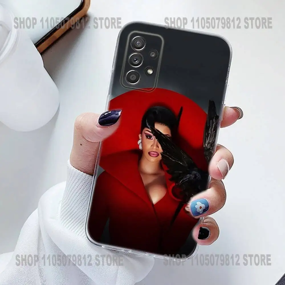 حافظة هاتف Am I the Drama C-Cardi B من السيليكون لهاتف سامسونج S30,23,21,22,20 FE lite,S10,9,PIus Note20 Ultra Soft Transparent #4