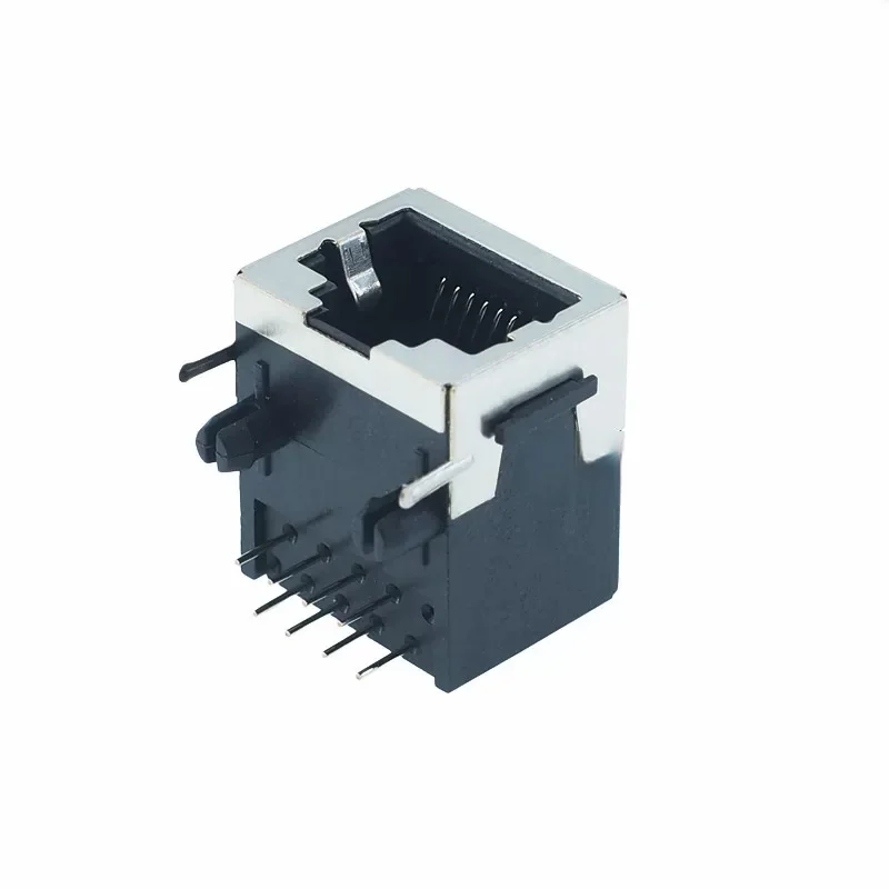 RJ45 Network Socket 18.3MM 58 8P8C Shielded Full Plastic Half Cover Network Cable Socket Full Copper