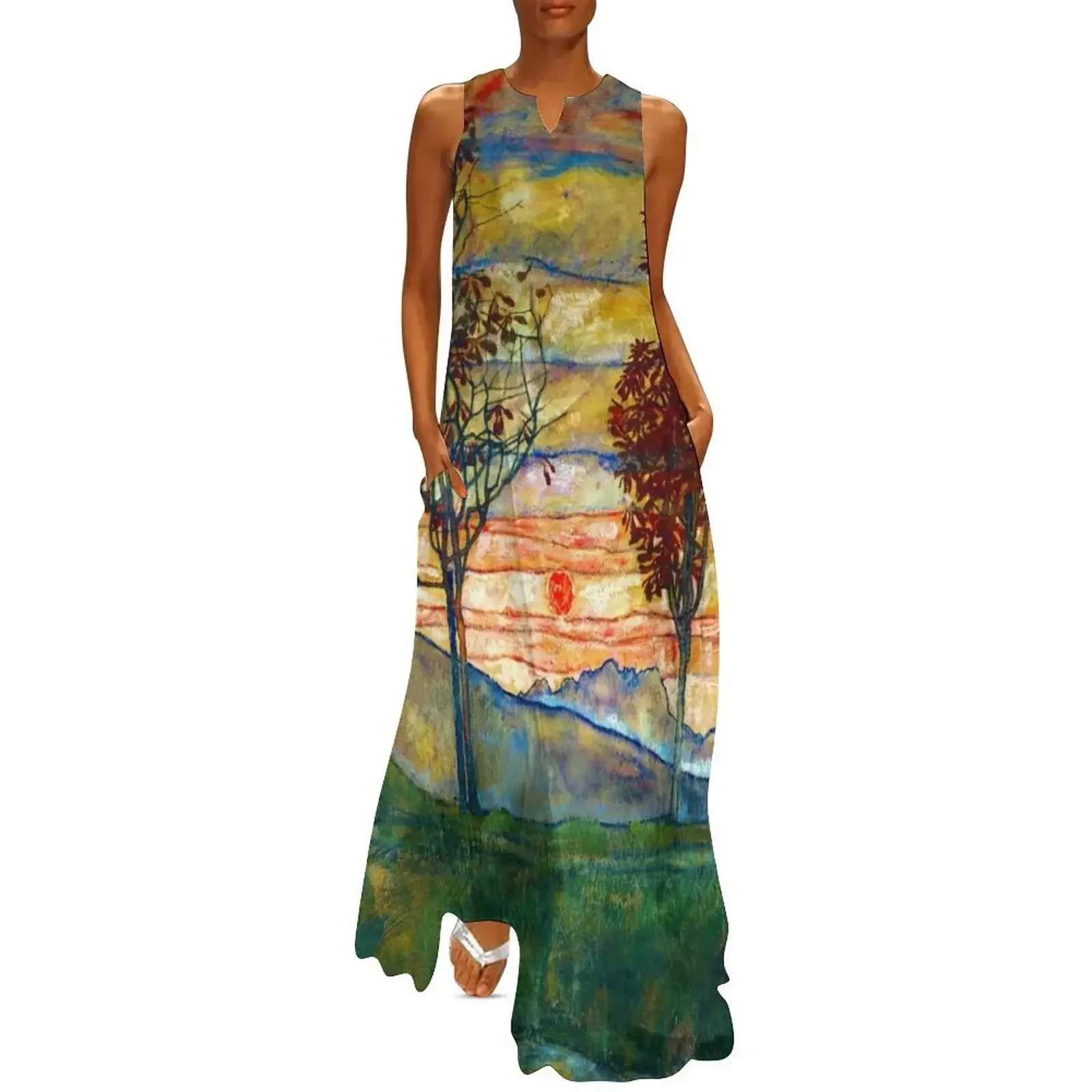 

Egon Schiele Four trees, 1917 Long Dress womens clothing elegant party dresses for women 2025 Casual dresses Dress