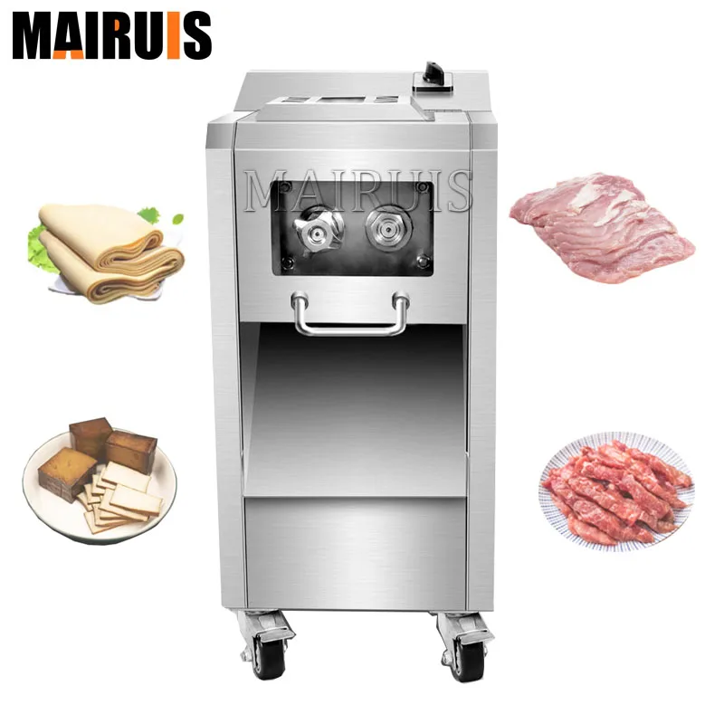 

Электрический Нож для мяса 110 ~ 220 В коммерческая машина для нарезки мяса из нержавеющей стали, машина для резки овощей