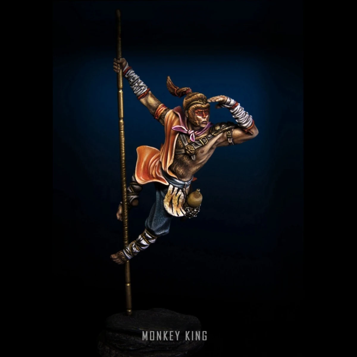 

75MM Resin Figure Unpainted Model Kit, Monkey King (Monkey King), unassembled and unpainted GK