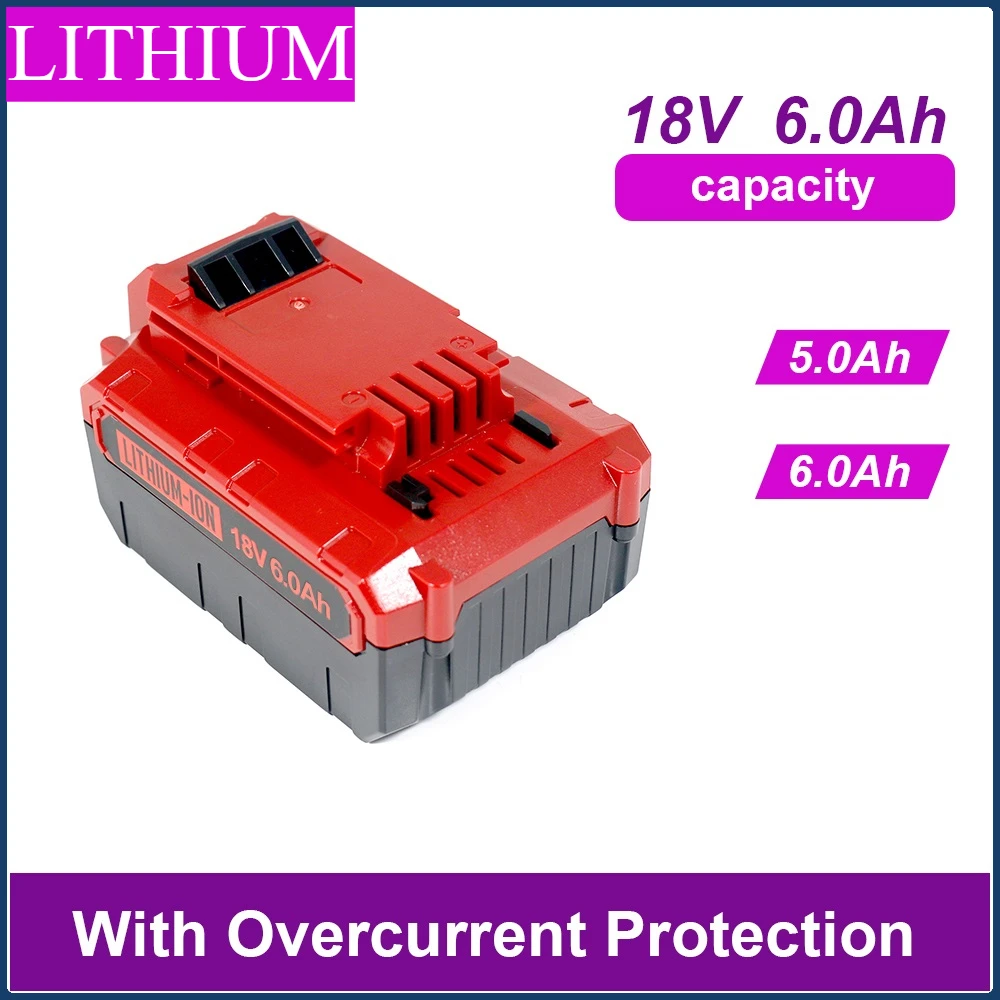 Suitable for Porter Cable Bupai 18V 5ah-6.0ah Tool Lithium Battery PCC685L Replacement