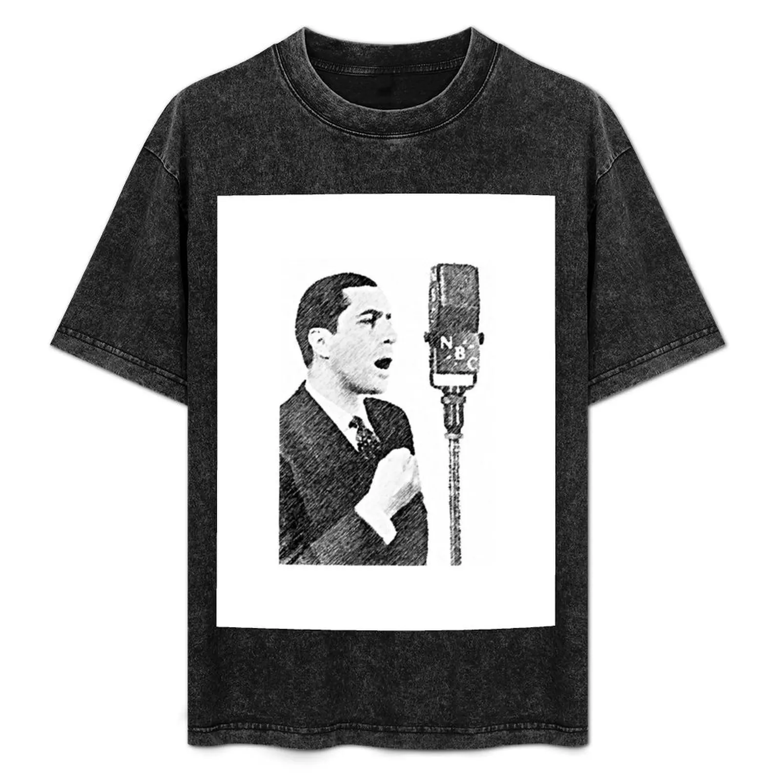 Camiseta Canta Carlos Gardel, camiseta informal suave de algodón de manga corta