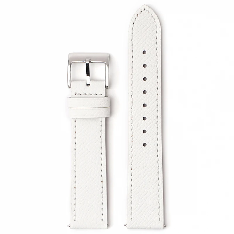 Epsom Uhrenarmband 18 mm 19 mm 20 mm 22 mm Kalbsleder-Uhrenarmband Schnellverschluss-Uhrenarmband Handgefertigter Armbandgürtel mit Palmenmuster – Detail 12